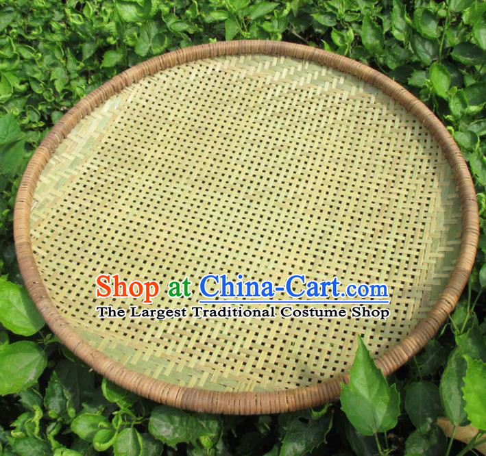Chinese Traditional Handmade Straw Braid Craft Rattan Riddle Bamboo Dustpan