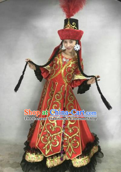 Traditional Chinese Fan Dance Folk Dance Costume Classical Yangko Dance Classical Dance Dress Minority Clothing