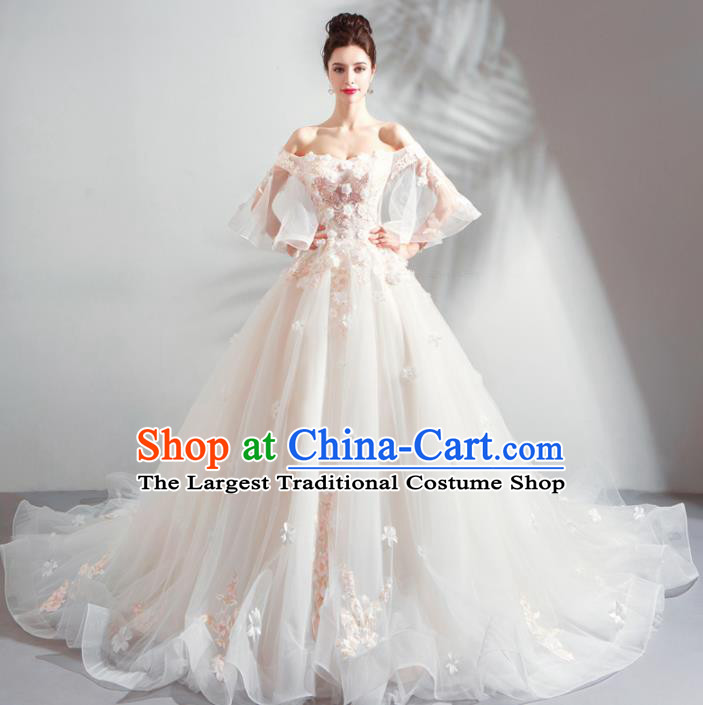 Handmade Top Grade Princess Mullet Wedding Dress Fancy Wedding Gown for Women