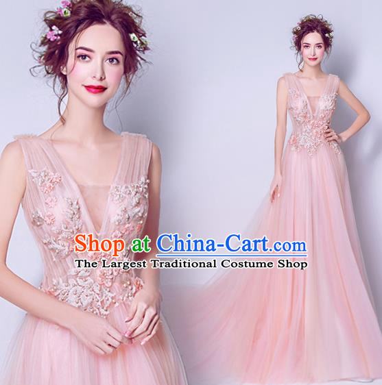 Top Grade Purple Veil Evening Dress Compere Costume Handmade Catwalks Angel Full Dress for Women