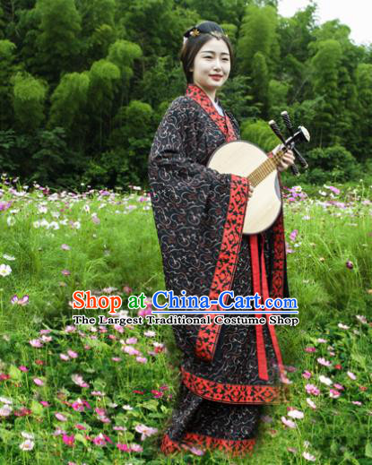Chinese Traditional Han Dynasty Courtesan Historical Costumes Ancient Imperial Consort Hanfu Dress for Women