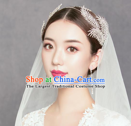 Top Grade Handmade Bride Crystal Hair Clasp Royal Crown Hair Accessories for Women