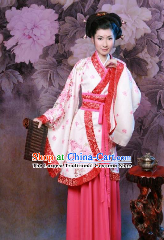 Chinese Ancient Nobility Lady Costumes Han Dynasty Palace Princess Hanfu Dress for Women