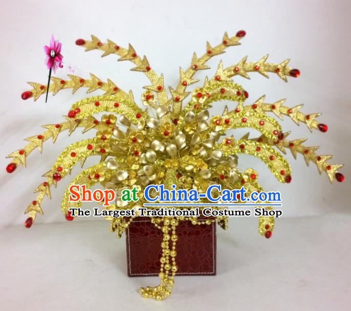 Chinese Classical Hair Accessories Traditional Ancient Tang Dynasty Imperial Consort Phoenix Coronet for Women