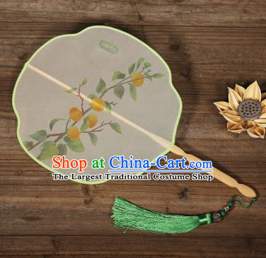 Traditional Chinese Crafts Palace Fans Hand Painting Fans Ancient Silk Fan for Women
