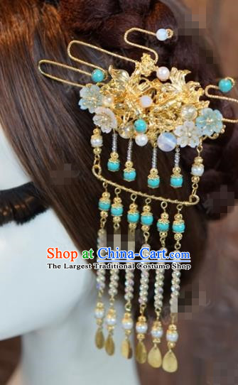 Chinese Ancient Hair Jewelry Accessories Queen Tassel Hairpins Hair Stick for Women