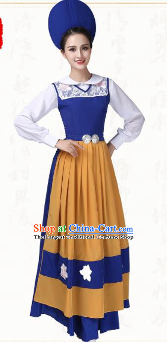 Western Traditional Classical Dance Dress Switzerland Dance Group Dance Costumes for Women
