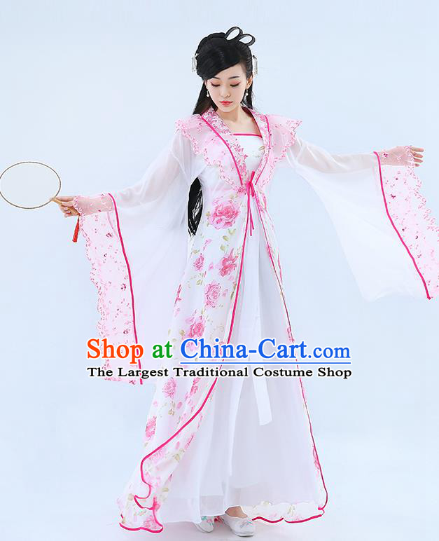 Traditional Chinese Tang Dynasty Princess Hanfu Dress Ancient Drama Peri Costumes for Women