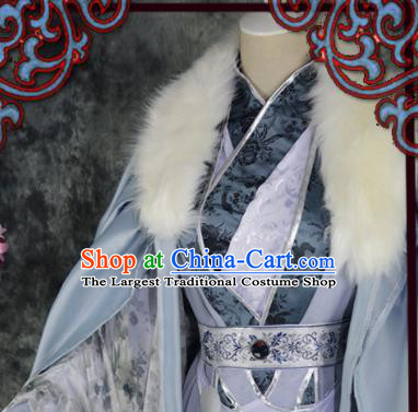 Traditional Chinese Cosplay Prince Costumes Ancient Swordsman King Hanfu Clothing for Men