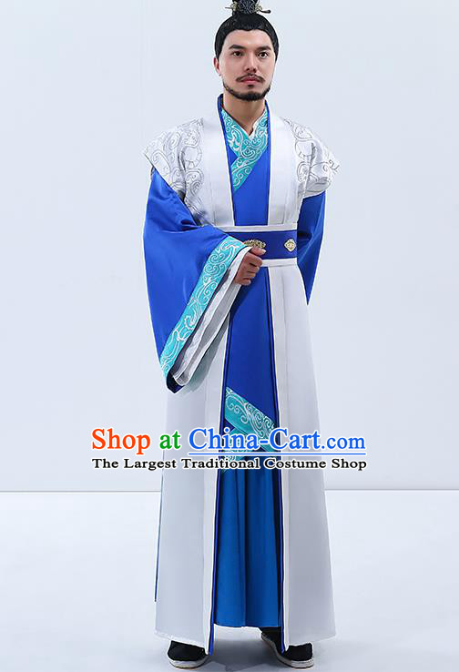 Traditional Chinese Han Dynasty Prime Minister Hanfu Clothing Ancient Drama Embroidered Costumes for Women