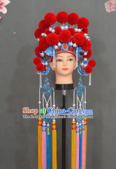 Traditional Chinese Peking Opera Diva Hair Accessories Ancient Princess Phoenix Coronet Headwear for Women