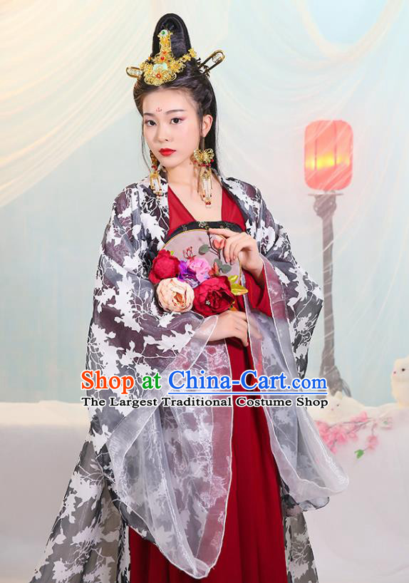 Chinese Traditional Tang Dynasty Princess Costumes Ancient Drama Peri Dress for Women