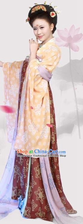 Chinese Traditional Hanfu Dress Ancient Tang Dynasty Imperial Consort Costumes for Women