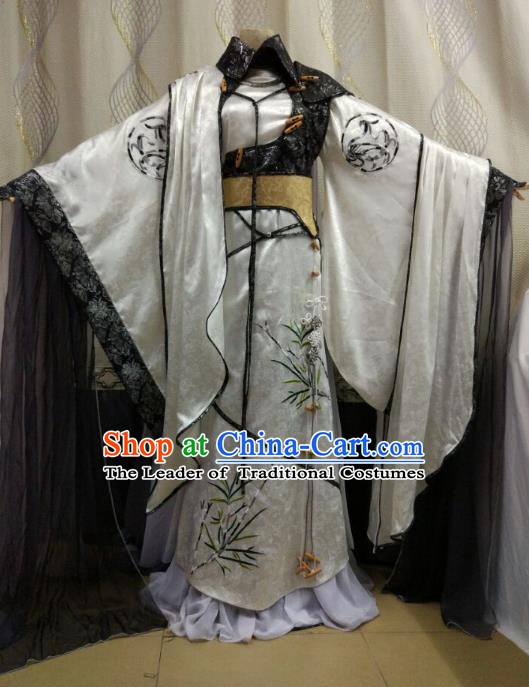 China Ancient Cosplay Swordsman Costume Royal Highness Knight Fancy Dress for Men
