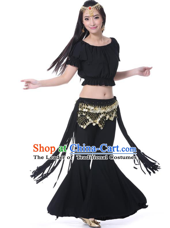 Indian Belly Dance Black Uniform India Raks Sharki Dress Oriental Dance Rosy Clothing for Women