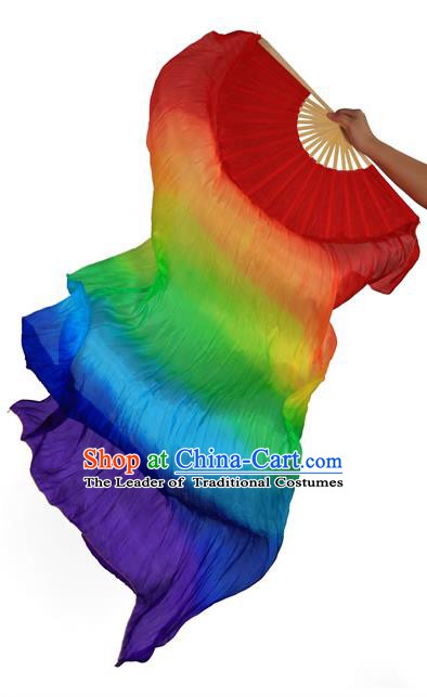Traditional Chinese Dance Fans China Folk Dance Silk Folding Fans for Women