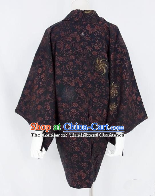 Asian Japanese Traditional Costumes Japan Kimono Haori Bathrobe Clothing for Men