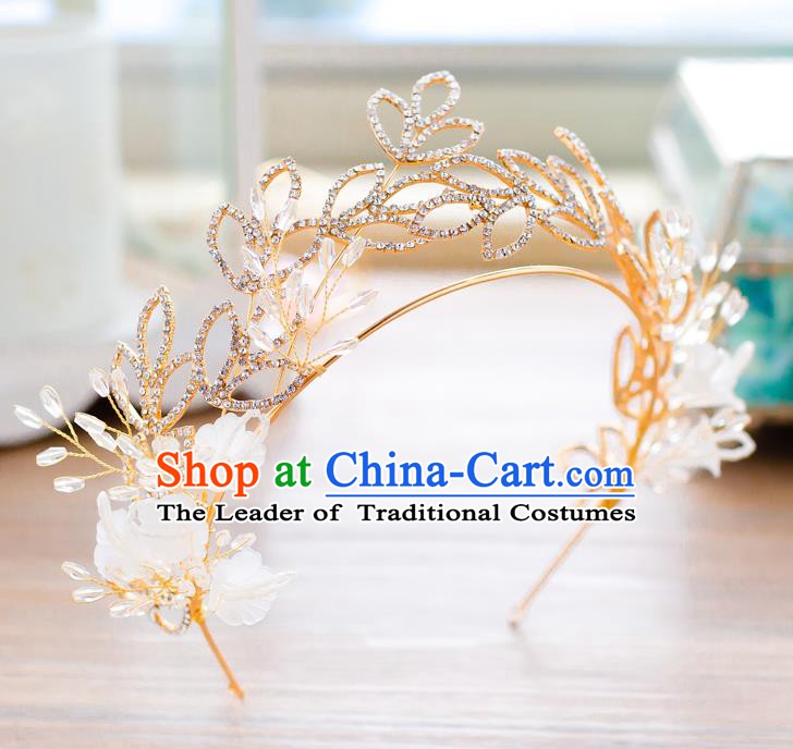 Handmade Classical Wedding Hair Accessories Bride Crystal Headwear Hair Crown for Women