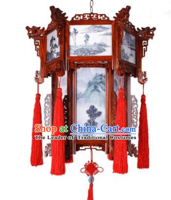 Traditional Chinese Wedding Palace Lanterns Handmade Hanging Lantern Ancient Ceiling Lamp