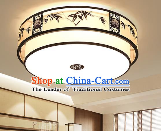 Traditional Chinese Ceiling Lanterns Ancient Handmade Painting Bamboo Lantern Ancient Lamp