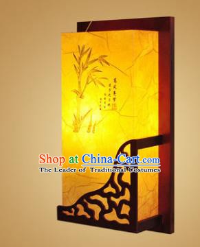 China Handmade Wood Wall Lanterns Painting Bamboo Palace Lantern Ancient Lanterns Traditional Lamp