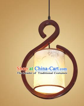 Traditional Chinese Handmade Wood Palace Lantern Painted Hanging Lanterns Ancient Lamp