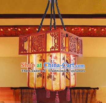 Traditional Chinese Parchment Palace Lantern Handmade Painted Hanging Lanterns Ancient Lamp