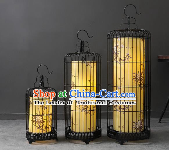 Top Grade Handmade Painting Birdcage Lanterns Traditional Chinese Palace Lantern Ancient Ceiling Lanterns
