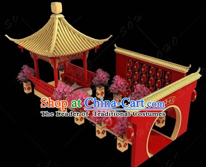 China Traditional Courtyard Lamp New Year Decorations Lamplight Stage Display Lanterns