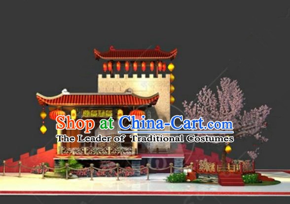 China Traditional Courtyard New Year Lamp Decorations Lamplight Stage Display Lanterns