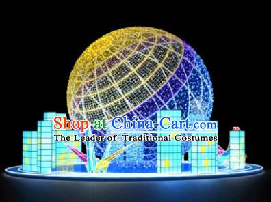 Traditional Christmas Earth LED Lights Show Lamps Decorations Stage Lamplight Display Lanterns