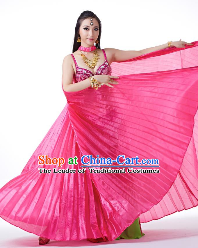 Indian Traditional Belly Dance Rosy Wings India Raks Sharki Props for Women