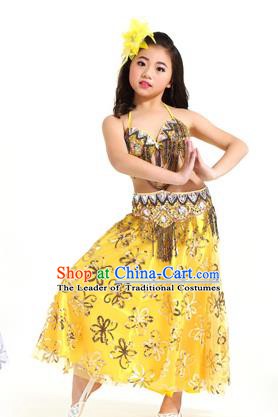 Asian Indian Children Belly Dance Dress Stage Performance Oriental Dance Clothing for Kids