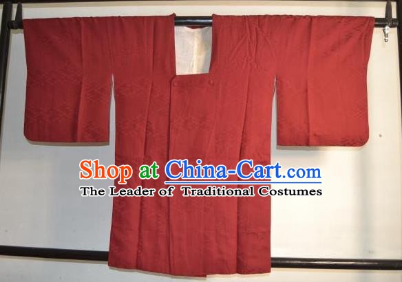 Japanese Traditional Hakama Kimono Japan Red Haori Shirts Apparel Yukata Costume for Men