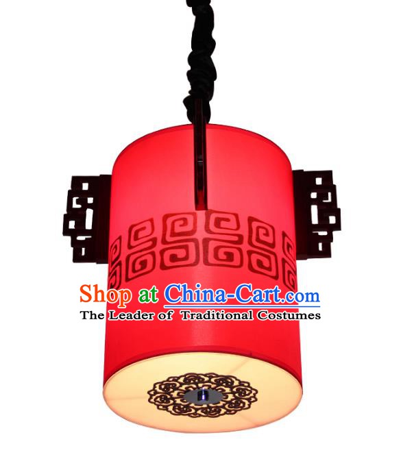 Traditional Chinese Ancient Palace Red Lantern Sheepskin Ceiling Lanterns Hanging Lanern