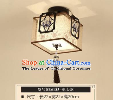 Traditional Chinese Handmade Lantern Classical Square Ceiling Lamp Ancient Lanern