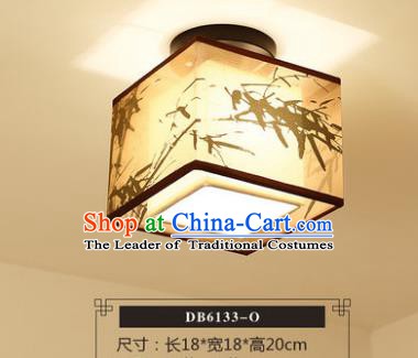 Traditional Chinese Handmade Lantern Classical Printing Bamboo Ceiling Lamp Ancient Lanern