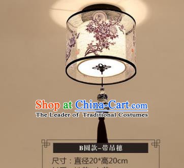 Traditional Chinese Handmade Lantern Classical Tassel Ceiling Lamp Ancient Round Lanern
