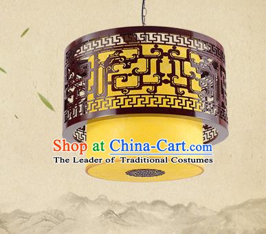 Asian China Traditional Handmade Lantern Palace Wood Lanterns Ceiling Lamp Ancient Lanern