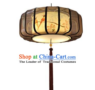 Traditional China Handmade Printing Birds Lantern Ancient Lanterns Palace Ceiling Lamp