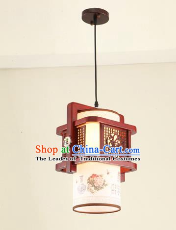 China Traditional Handmade Ancient Orchid Hanging Lantern Palace Lanterns Ceiling Lamp
