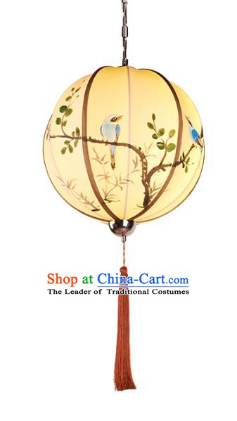 China Handmade Hanging Lantern Traditional Printing Lanterns New Year Palace Ceiling Lamp