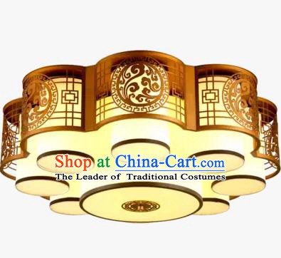 China Handmade iron Golden Ceiling Lantern Traditional Ancient Lanterns Palace Lamp