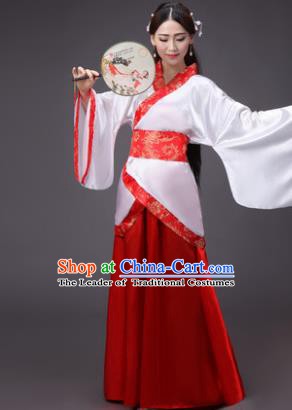 China Ancient Han Dynasty Princess Wedding Hanfu Dress Clothing for Women