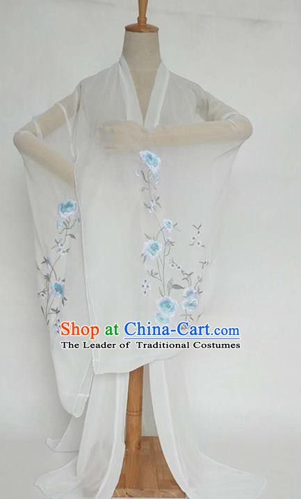 China Tang Dynasty Palace Lady Costume Ancient Princess Embroidered Peony Cardigan for Women