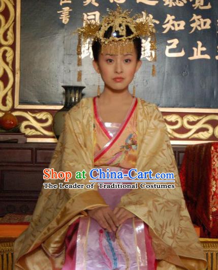 Chinese Ancient Queen Costume Ming Dynasty Palace Lady Empress Embroidered Dress for Women