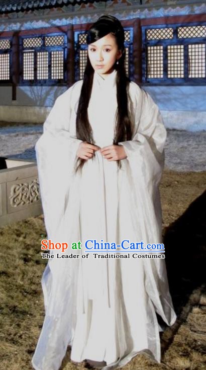 Chinese Ancient Song Dynasty Palace Lady Imperial Consort Pang of Zhao Zhen Dress Replica Costume for Women