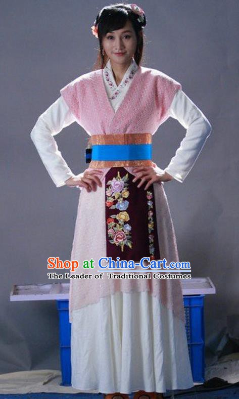 Ancient Chinese Ming Dynasty Young Lady Swordswoman Replica Costume for Women