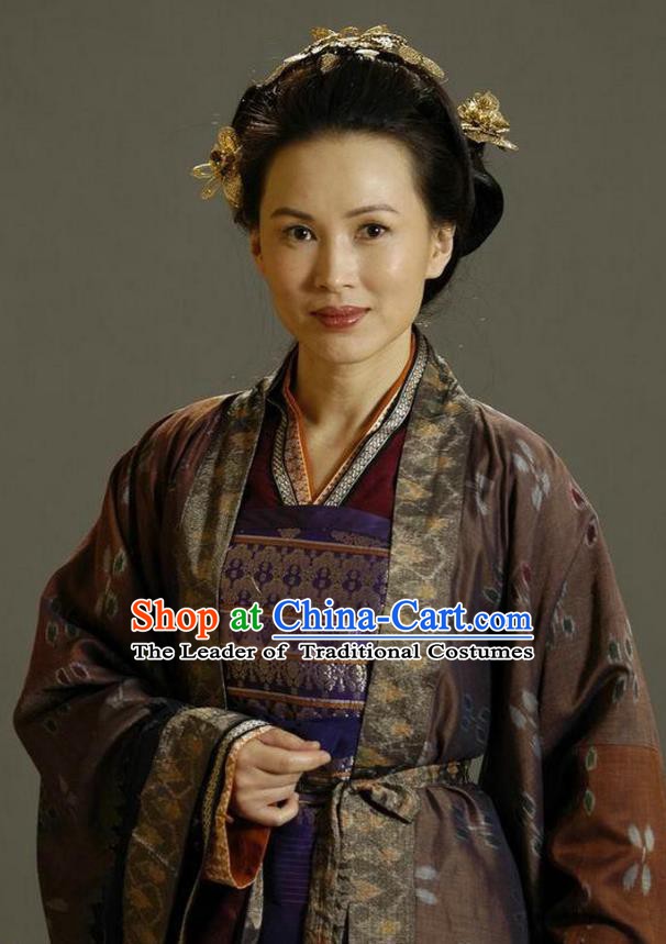 Ancient Chinese Song Dynasty General She Saihua Dowager Countess Replica Costume for Women