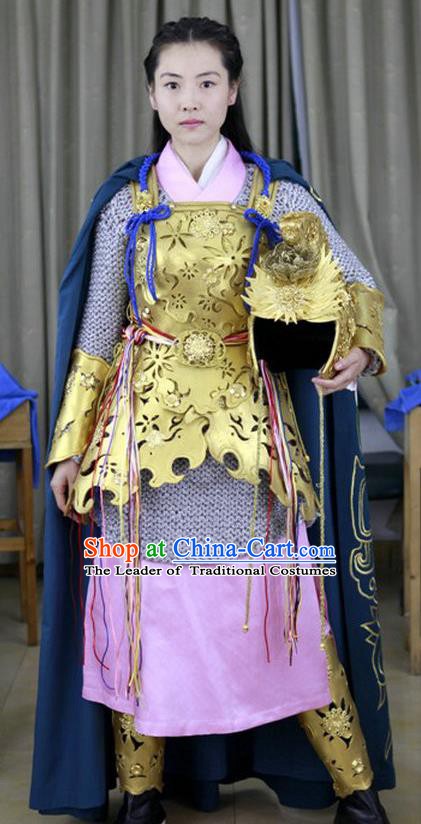 Ancient Chinese Song Dynasty Yang Female Generals Replica Costume for Women